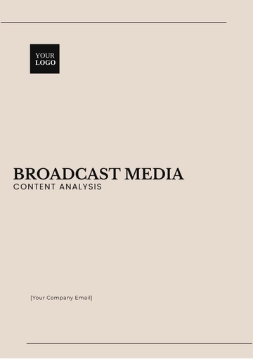 Free Broadcast Media Content Analysis Template to Edit Online