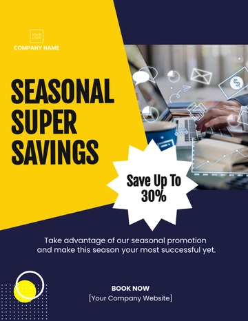 Free Marketing Seasonal Promotion Flyer Template to Edit Online