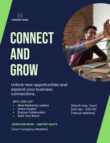 Free Marketing Networking Flyer Template to Edit Online