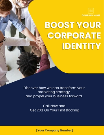 Free Marketing Corporate Flyer Template to Edit Online
