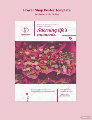 Flower Shop Poster Template