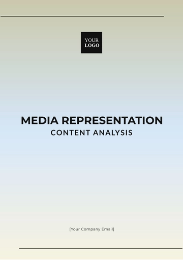 Free Media Representation Content Analysis Template to Edit Online