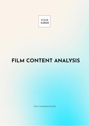 Free Film Content Analysis Template to Edit Online