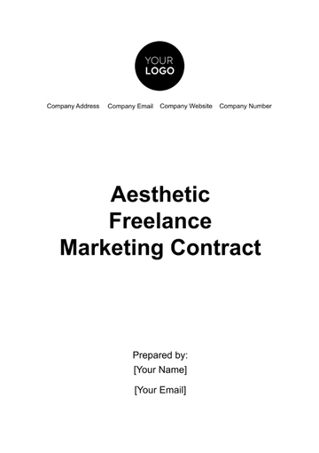 Free Aesthetic Freelance Marketing Contract Template to Edit Online