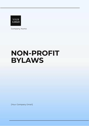 Free Simple Non Profit Bylaws Template to Edit Online