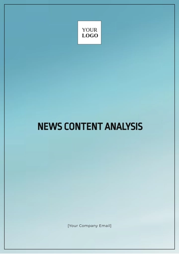 Free News Content Analysis Template to Edit Online