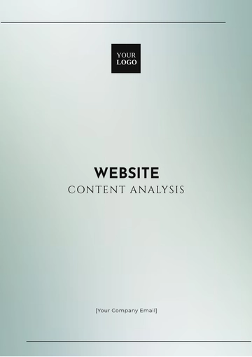 Free Website Content Analysis Template to Edit Online