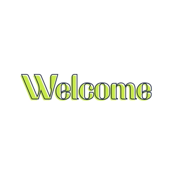 Free Welcome Typography Clipart to Edit Online