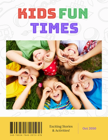 Free For Kids Magazine Template to Edit Online