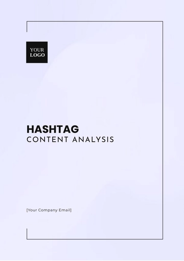 Free Hashtag Content Analysis Template to Edit Online