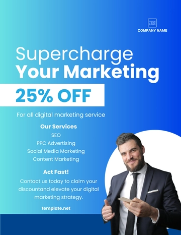 Free Marketing Service Promotion Flyer Template to Edit Online