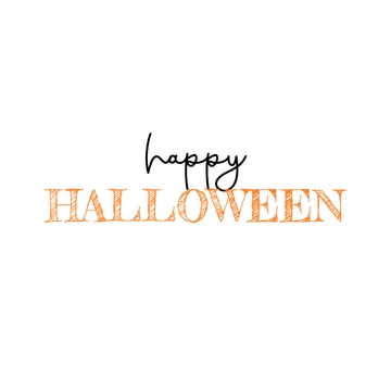Free Minimalist Happy Halloween Text to Edit Online