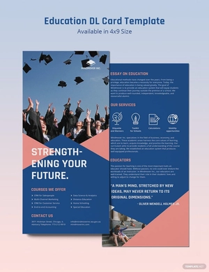 Education DL Card Template