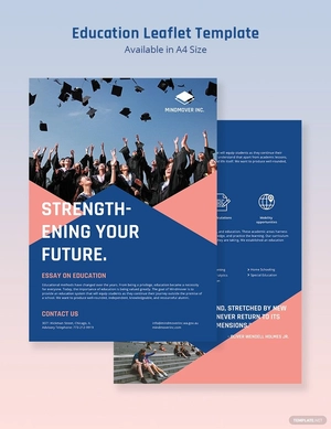 Education Leaflet Template