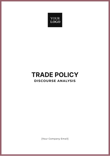 Free Trade Policy Discourse Analysis Template to Edit Online