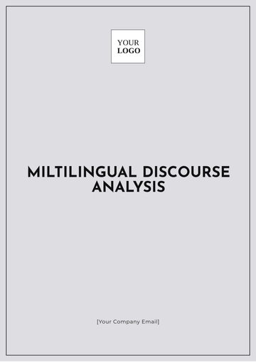 Free Multilingual Discourse Analysis Template to Edit Online