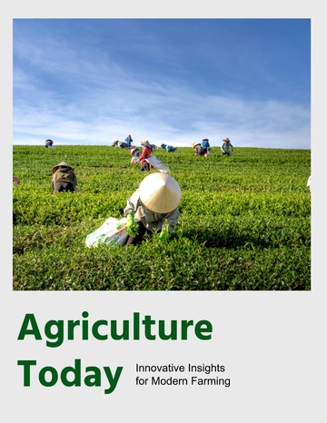 Free Printable Agriculture Magazine Template to Edit Online