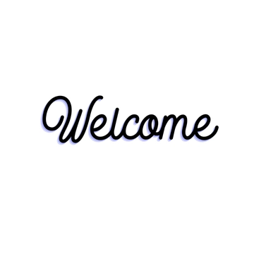Free Welcome Lettering Clipart to Edit Online