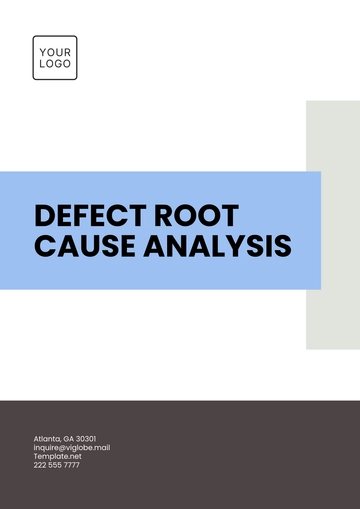 Free Defect Root Cause Analysis Template