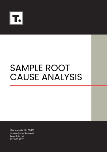 Free Sample Root Cause Analysis Template