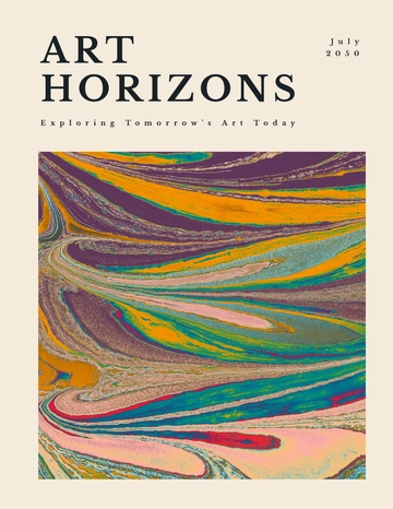Free Art Magazine Template to Edit Online