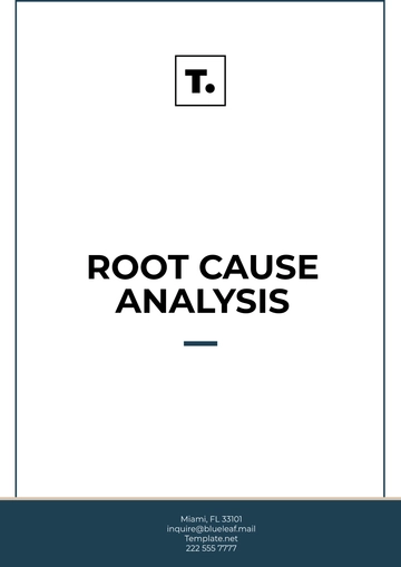 Free Root Cause Analysis Template