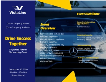 Free Car Rental Event Brochure Template to Edit Online