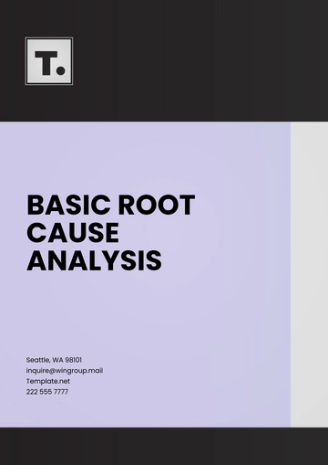 Free Basic Root Cause Analysis Template