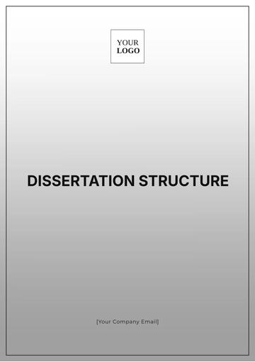 Free Dissertation Structure Template to Edit Online