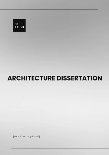 Free Architecture Dissertation Template to Edit Online