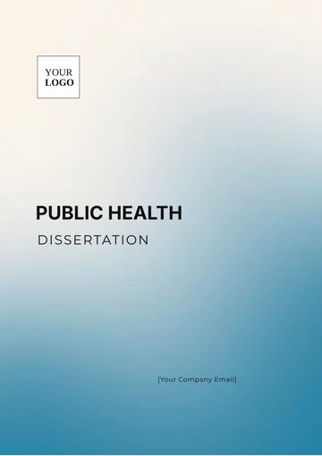 Free Public Health Dissertation Template to Edit Online