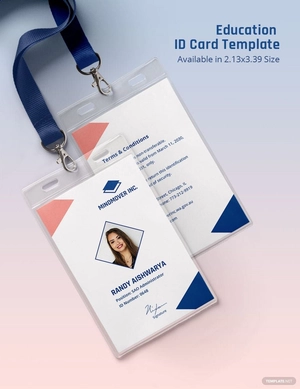 Education ID Card Template
