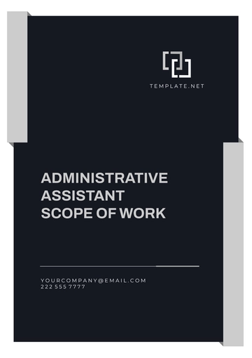 Free Simple Administrative Assistant Scope of Work Template to Edit Online