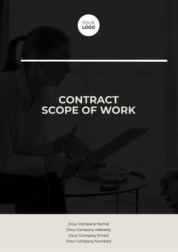 Free Sample Contract Scope of Work Template to Edit Online