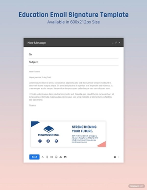 Education Email Signature Template