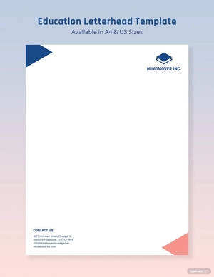 Blank Education Letterhead Template