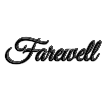 Free Farewell Typography to Edit Online