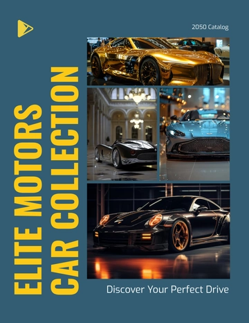 Free Professional Car Dealership Catalog Template to Edit Online
