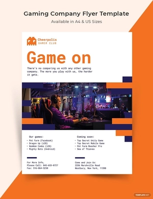 Gaming Company Flyer Template