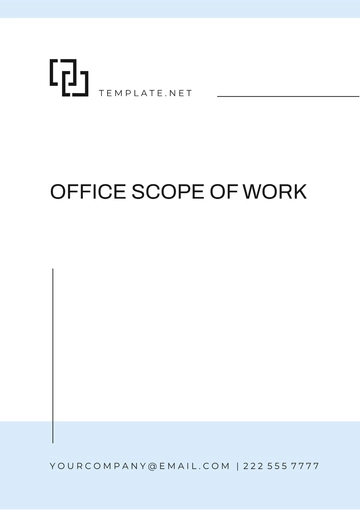 Free Blank Office Scope of Work Template to Edit Online
