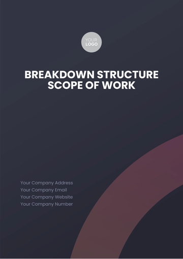 Free Breakdown Structure Scope of Work Template to Edit Online
