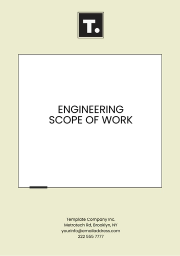Free Engineering Scope of Work Template to Edit Online