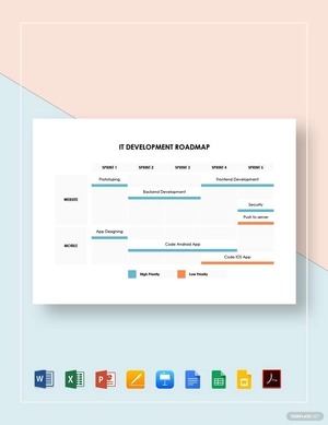 IT Development Roadmap Template