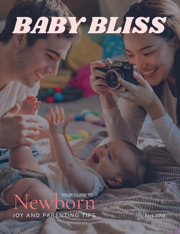 Free Baby Magazine Template to Edit Online