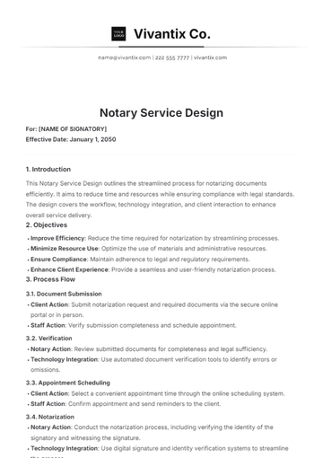Free Notary Service Design Template to Edit Online