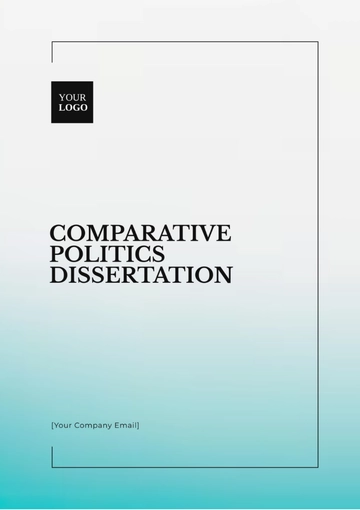 Free Comparative Politics Dissertation Template to Edit Online