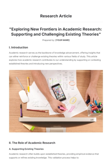 Free Research Article Template to Edit Online