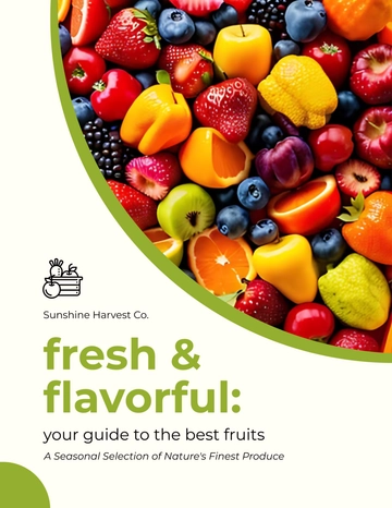 Free Fruits Catalog Layout Template to Edit Online