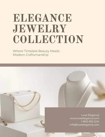 Free Jewelry Catalog Design Template to Edit Online