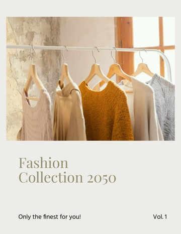 Free Blank Clothing Catalog Template to Edit Online
